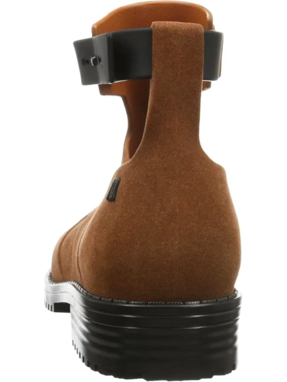 Melissa Antares II Boots Brown Low Cut-Out Suede Buckles Ankle Flat Booties 7